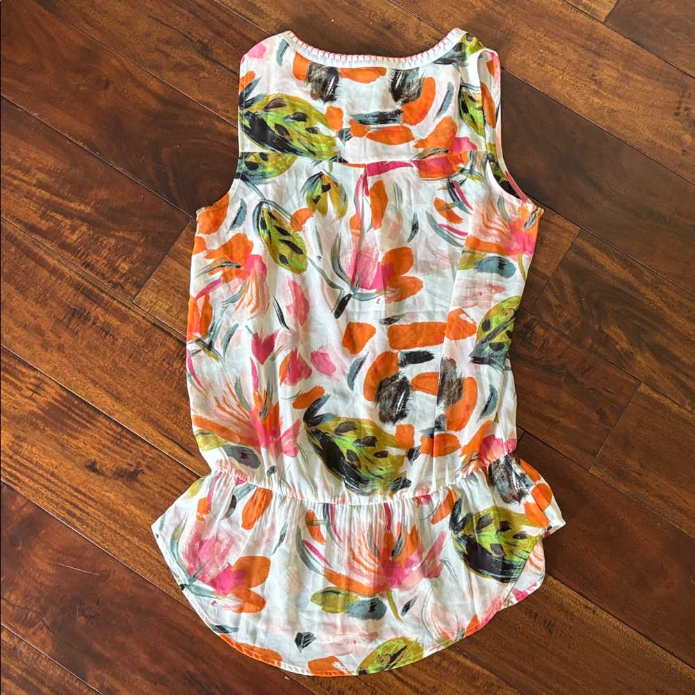C Brand | Corral Floral Sleeveless Blouse - Picture 8 of 10